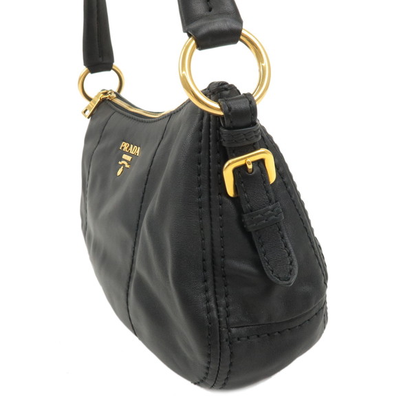 Prada Leather One Shoulder Bag Black - Picture 8 of 12